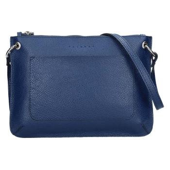 Trendy dámská kožená crossbody kabelka Facebag Nicol - modrá