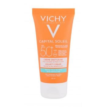 Vichy Capital Soleil Velvety Cream SPF50+ 50 ml opalovací přípravek na obličej pro ženy na normální pleť; na citlivou a podrážděnou pleť