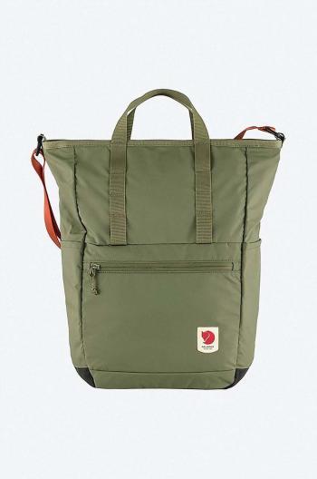 Batoh Fjallraven High Coast Totepack zelená barva, velký, hladký, F23225