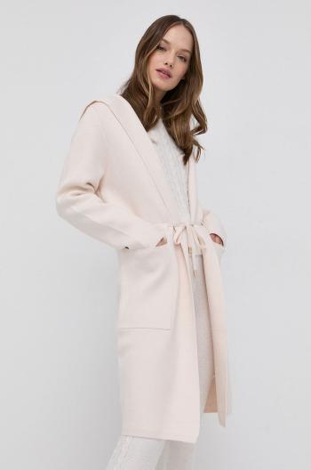 Kabát Morgan dámský, krémová barva, přechodný, bez zapínání