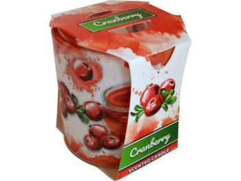 PROHOME - Svíčka ve skle Cranberry