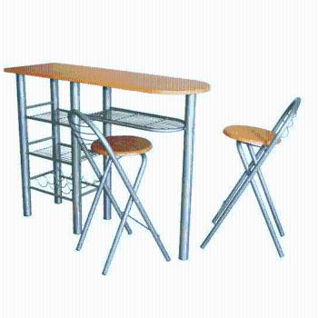 Komplet barový stůl + 2 židle, buk, BOXER 01008420 Tempo Kondela