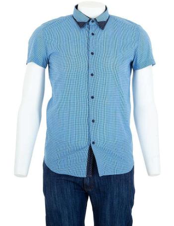 Pánská košile s krátkým rukávem Glo Story - modrá vel. XL/42
