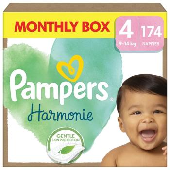 Pampers Harmonie Baby vel. 4, 174 ks, 9kg-14kg - měsíční balení