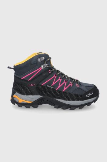 Semišové boty CMP Rigel Mid Trekking Shoe dámské, tmavomodrá barva