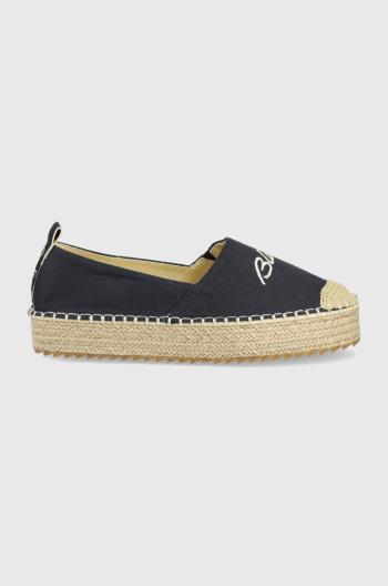 Espadrilky Blauer tmavomodrá barva