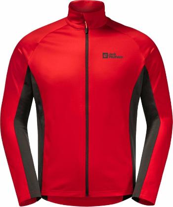 Jack Wolfskin Morobbia FZ M Adrenaline Red S Outdoorová mikina