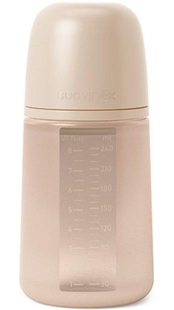 Suavinex KOJENECKÁ LÁHEV 240 ml M COLOUR ESSENCE - růžová