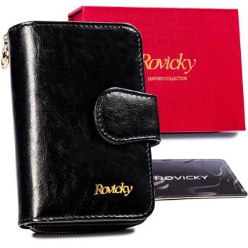 ROVICKY MENŠÍ ČERNÁ PENĚŽENKA V069 8809-BPRN-3298 BLACK Velikost: ONE SIZE