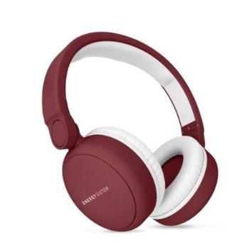 ENERGY Headphones 2 Bluetooth Ruby Red, komfortní circumaurální Bluetooth sluchátka, 93 ±3 dB