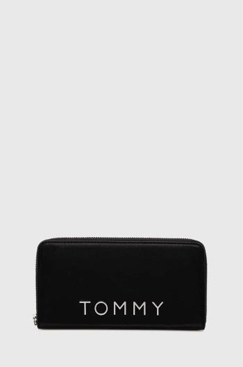 Peněženka Tommy Jeans černá barva, AW0AW16389