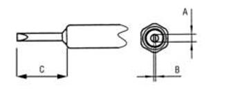 Pájecí hrot Weller NT H, dlátkový, 0,8 mm
