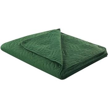 Embosovaný přehoz na postel 220×240 cm zelený BABAK, 313533 (beliani_313533)