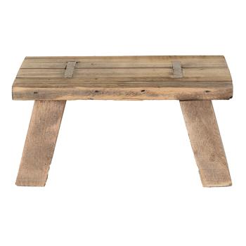 Dřevěný dekorační antik stolík na rostliny - 25*13*13 cm 6H2214
