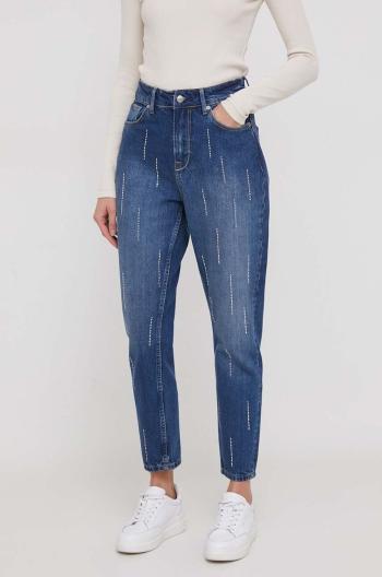 Džíny Pepe Jeans TAPERED JEANS UHW SPARKLE dámské, high waist, PL204601