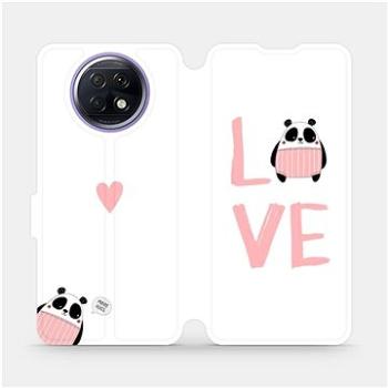 Flipové pouzdro na mobil Xiaomi Redmi Note 9T 5G - MH09S Panda LOVE (5903516625833)