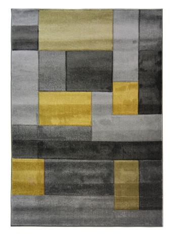 Flair Rugs koberce Kusový koberec Hand Carved Cosmos Ochre - 120x170 cm Žlutá