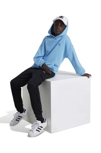 Dětská bavlněná mikina adidas Originals HOODIE s kapucí, s aplikací, IX7618