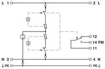 Svodič pro přepěťovou ochranu Phoenix Contact PLT-SEC-T3-230-FM-UT 2907919