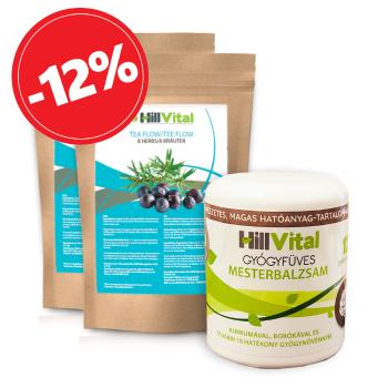HillVital | Maxi balíček na zmírnění dny ( Master balzám + 2x čaj Flow) 500g