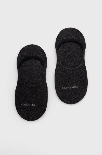 Ponožky Calvin Klein ( 2-pak) dámské, šedá barva