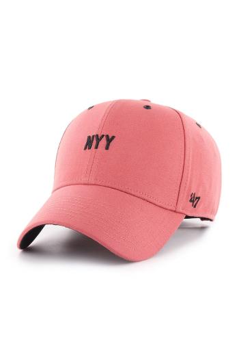 Čepice 47brand růžová barva, s aplikací