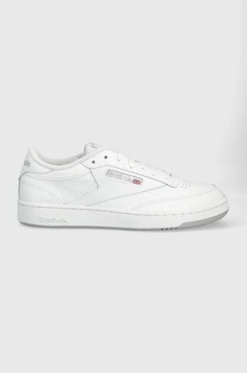 Kožené sneakers boty Reebok Classic Club C bílá barva, FZ6011-WH/WH/PG3