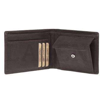 Lagen Pánská peněženka kožená 7176 E Hnědá