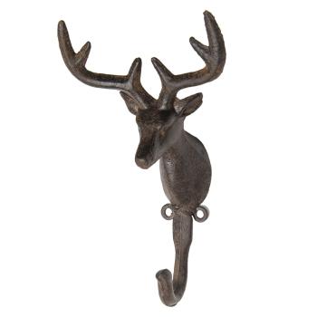 Vintage nástěnný háček v designu jelena - 12*9*21 cm 6Y3813