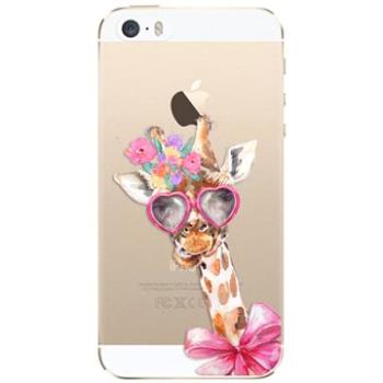 iSaprio Lady Giraffe pro iPhone 5/5S/SE (ladgir-TPU2_i5)