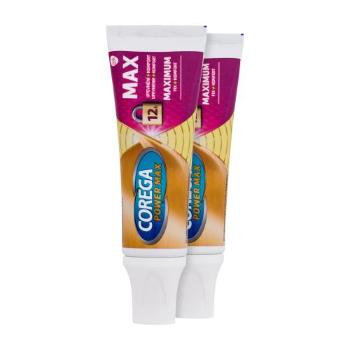 Corega Power Max Fixing + Comfort Duo fixační krém Fixační gel pro zubní náhradu 2 x 40 g unisex