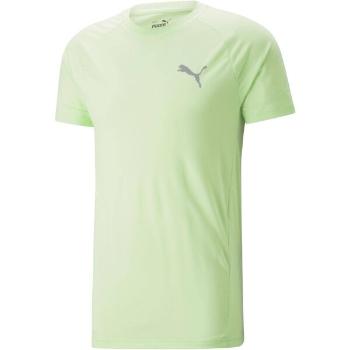 Puma EVOSTRIPE TEE Pánské sportovní triko, světle zelená, velikost