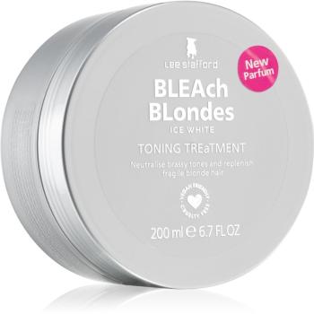 Lee Stafford Bleach Blondes Ice White vlasová maska neutralizující žluté tóny 200 ml