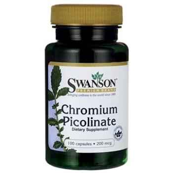 Swanson Chromium Picolinate, 200mcg, 100 kapslí (87614019222)