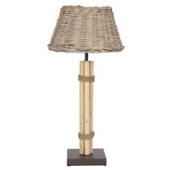Stolní lampa s ratanovým stínidlem Mauger – Ø 30*61 cm E27/max 1*60W 6LMC0026
