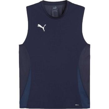 Puma TEAMGOAL SLEEVELESS JERSEY Pánské sportovní tílko, tmavě modrá, velikost