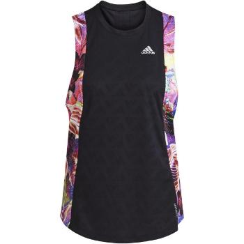 adidas OWN THE RUN FLORAL TANK Dámské tílko, černá, velikost XS