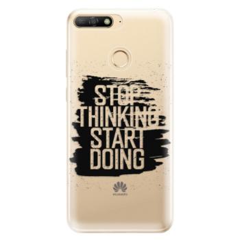 Odolné silikonové pouzdro iSaprio - Start Doing - black - Huawei Y6 Prime 2018