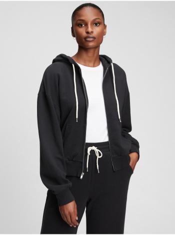 Černá dámská mikina abbreviated hoodie GAP