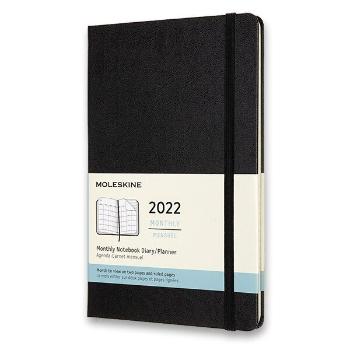 Diář Moleskine 2023 ČERNÝ - měsíční - tvrdé desky - L 1206/5725017