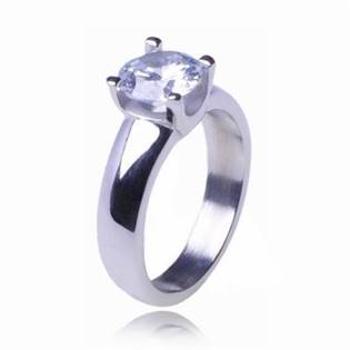 Šperky4U Zásnubní prsten chirurgická ocel - velikost 60 - OPR1032-60
