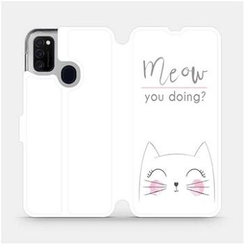 Flipové pouzdro na mobil Samsung Galaxy M21 - M098P Meow you doing? (5903516244775)