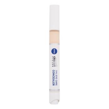 Nivea Hyaluron Cellular Filler 3in1 Eye Care Cushion 4 ml oční krém pro ženy 01 Light na otoky a kruhy pod očima; na dehydratovanou pleť