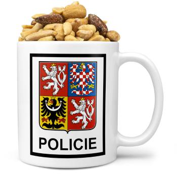 Hrnek Policejní erb (Náplň hrníčku: Směs slaných oříšků)