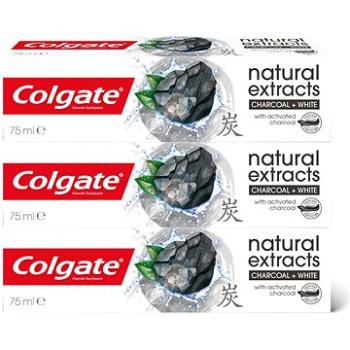 COLGATE Naturals Charcoal & White 3 x 75 ml (8590232000241)