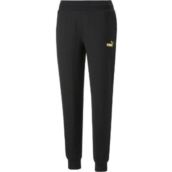 Puma ESS+METALLIC PANTS FL Dámské tepláky, černá, velikost L