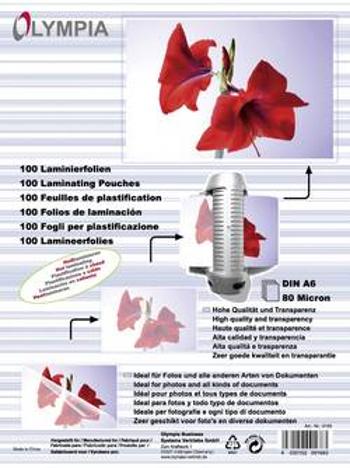 Laminovací folie Olympia DIN A6 lesklý 100 ks