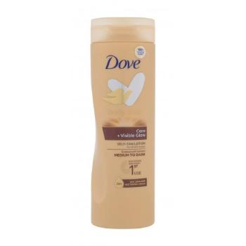 Dove Body Love Care + Visible Glow Self-Tan Lotion 400 ml samoopalovací přípravek pro ženy Medium To Dark