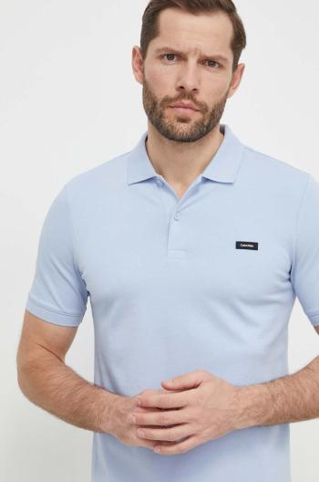 Polo tričko Calvin Klein oranžová barva, K10K111196