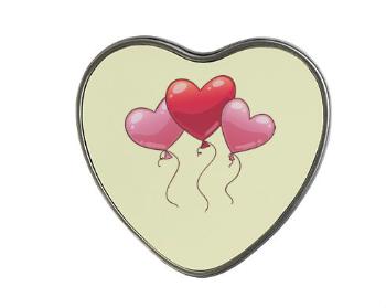 Plechová krabička srdce heart balloon